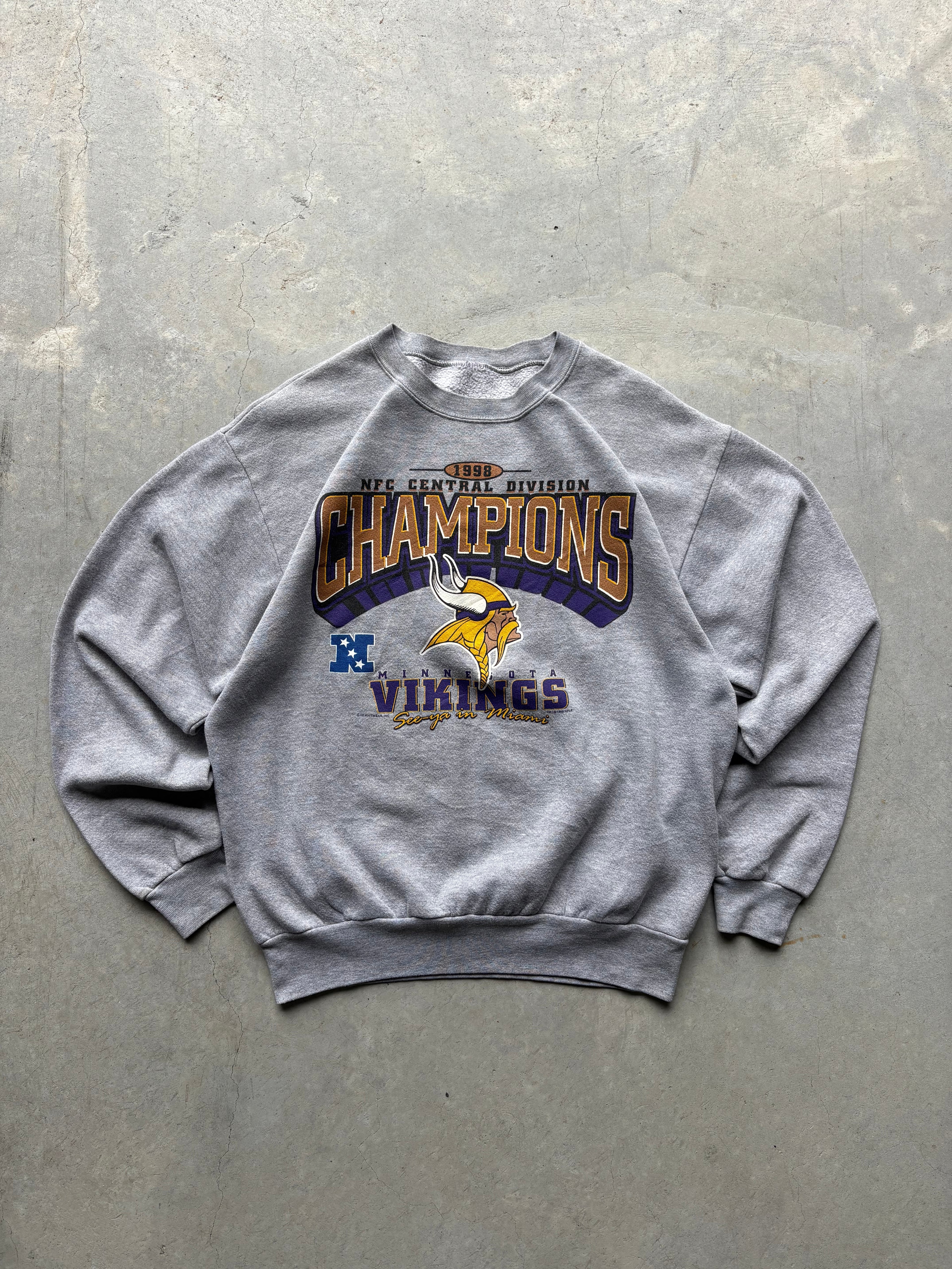 Minnesota Vikings NFC Central Champions Crewneck