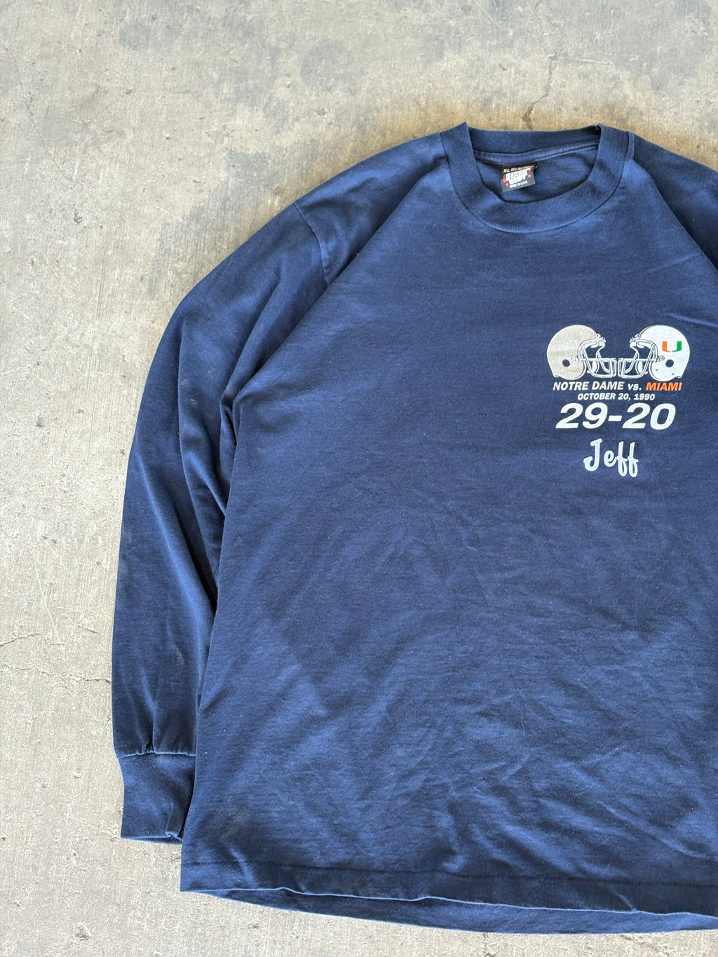 Notre Dame VS Miami Long Sleeve Tee
