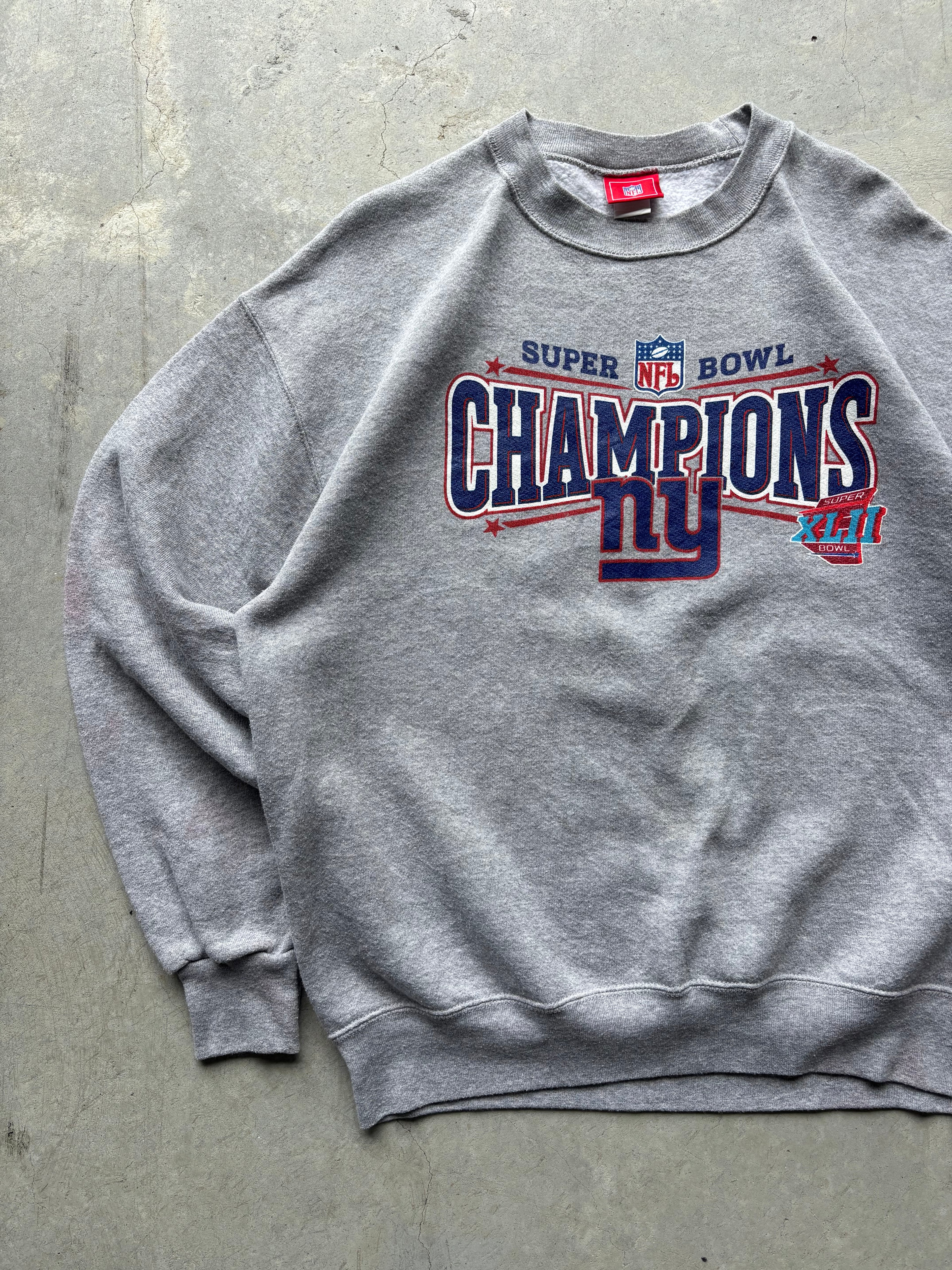 New York Giants Super Bowl XLII Champions Crewneck