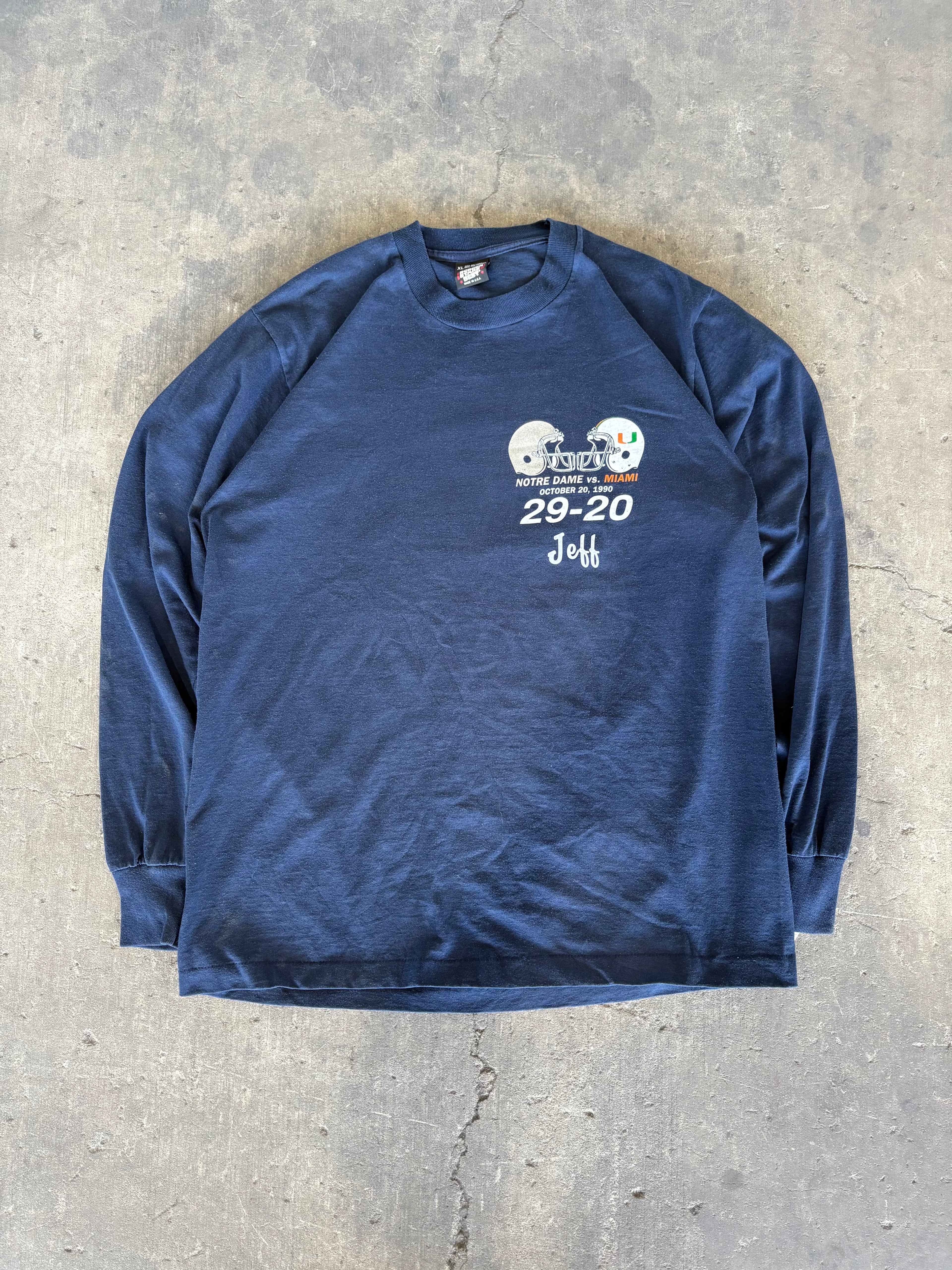 Notre Dame VS Miami Long Sleeve Tee