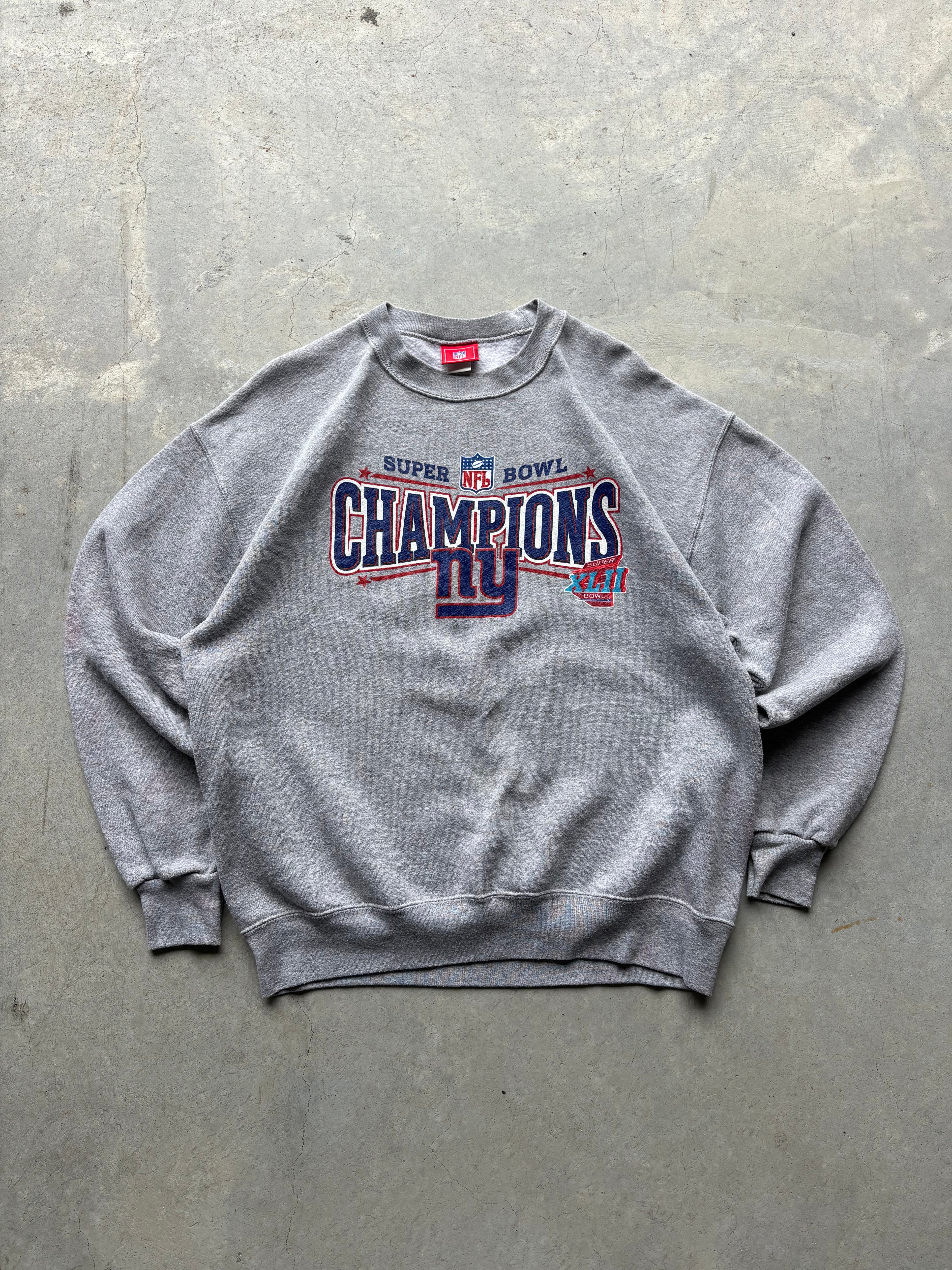 New York Giants Super Bowl XLII Champions Crewneck