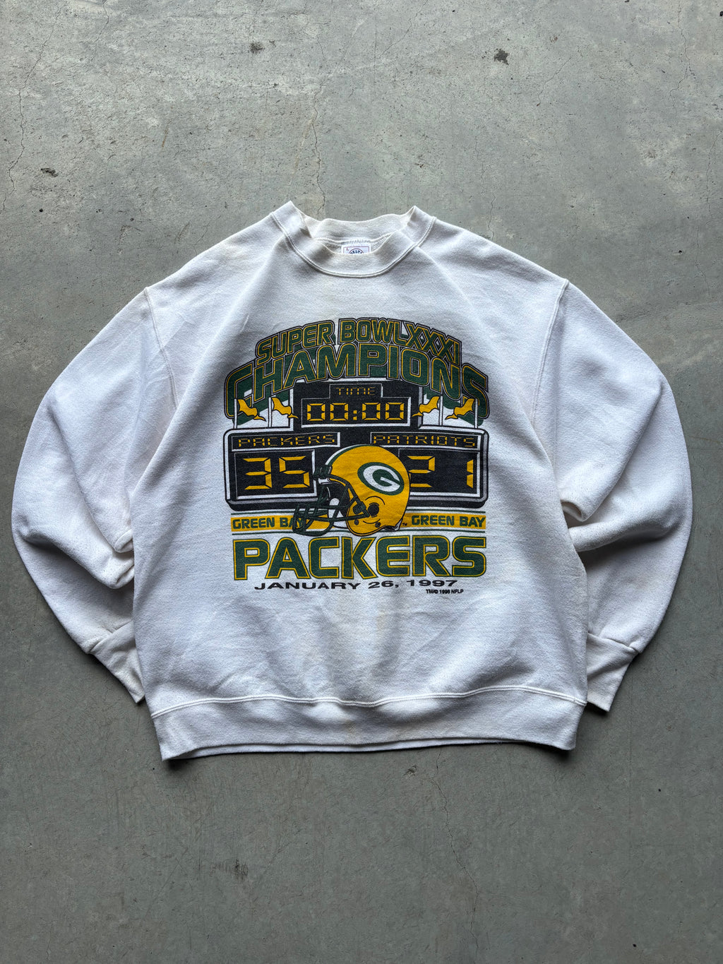 Green Bay Packers Super Bowl XXXI Champions Crewneck