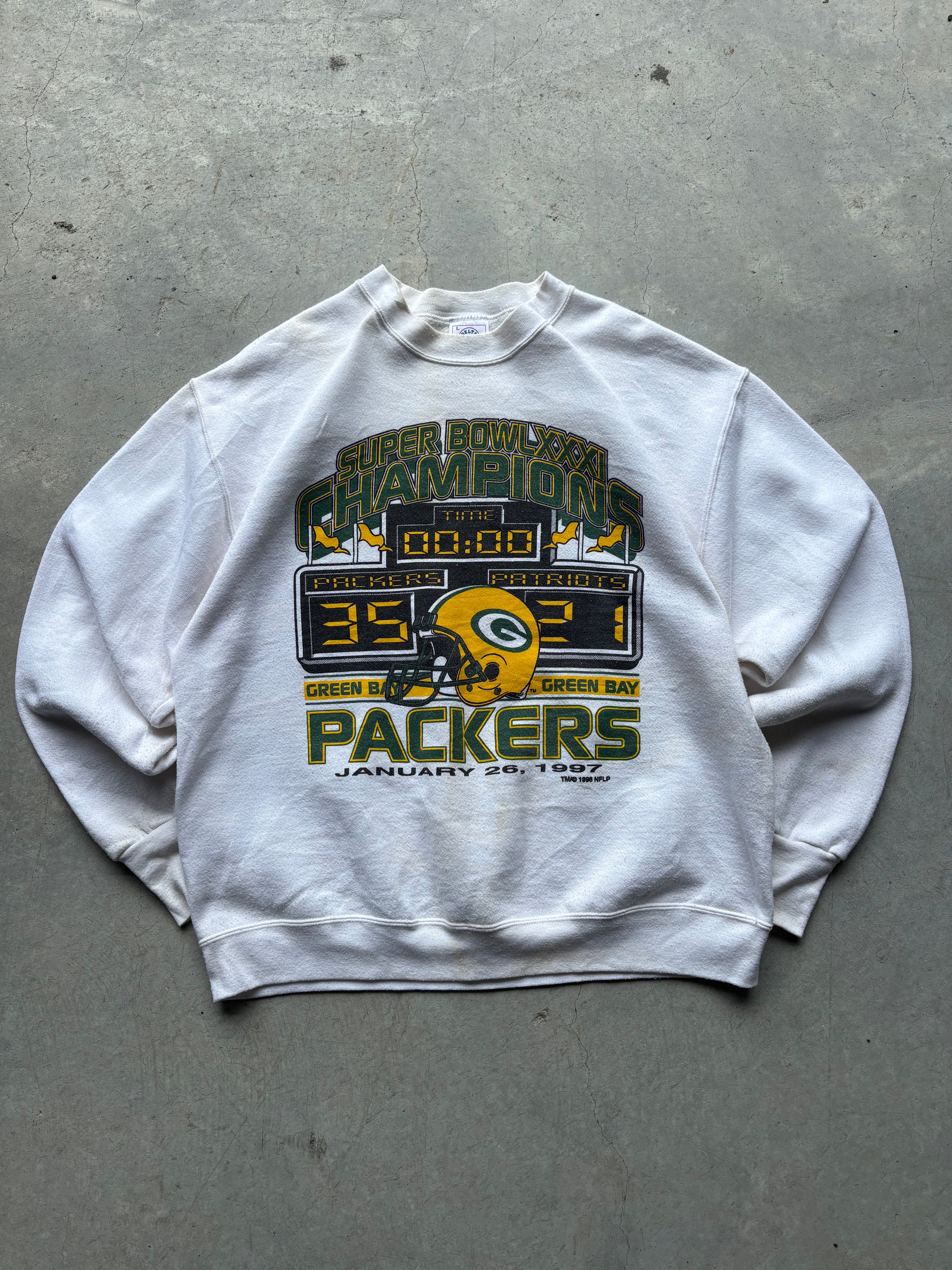 Green Bay Packers Super Bowl XXXI Champions Crewneck