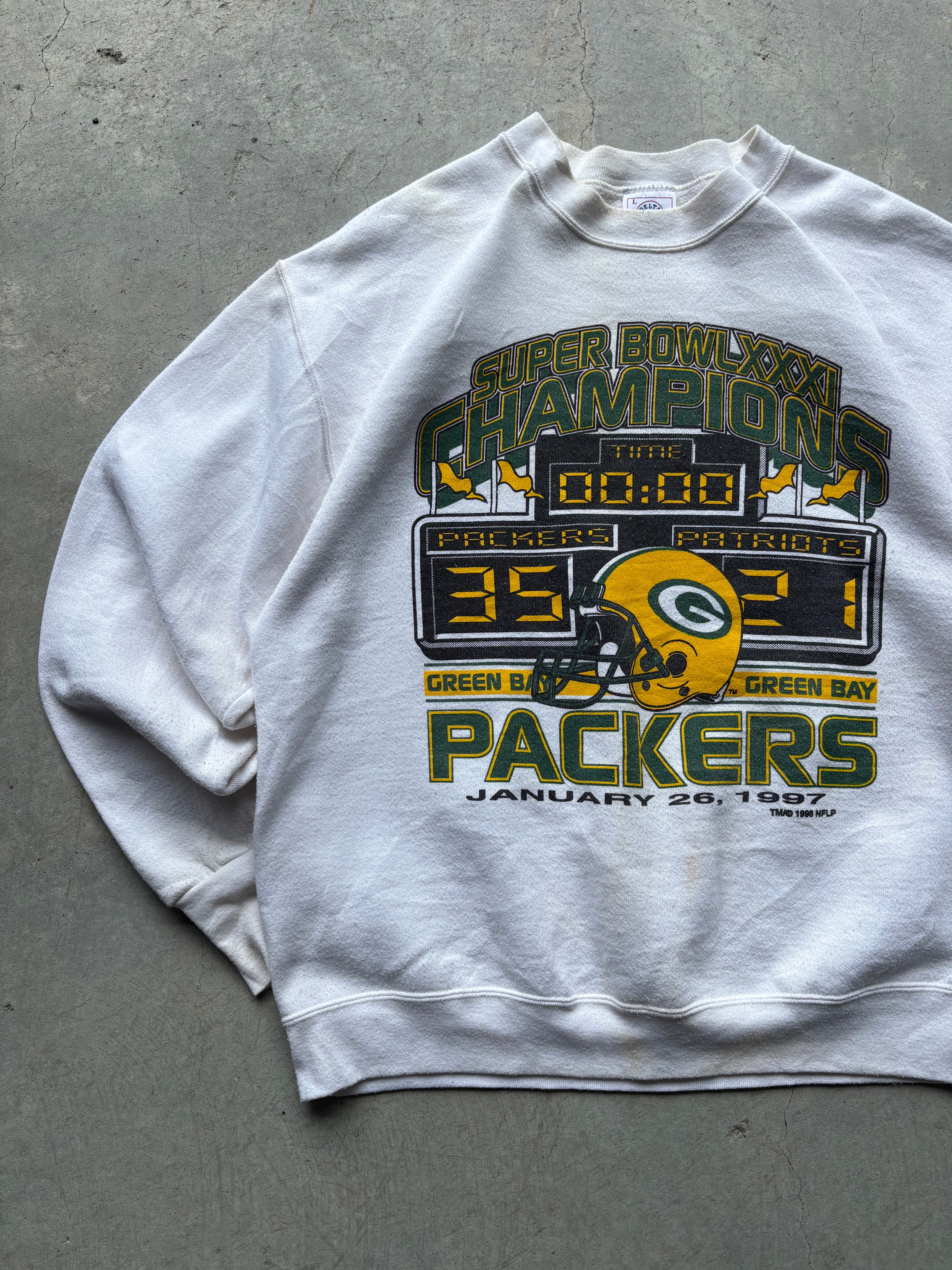 Green Bay Packers Super Bowl XXXI Champions Crewneck