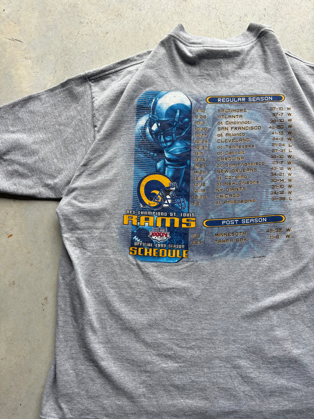 St. Louis Rams 1999 NFC Champions Tee
